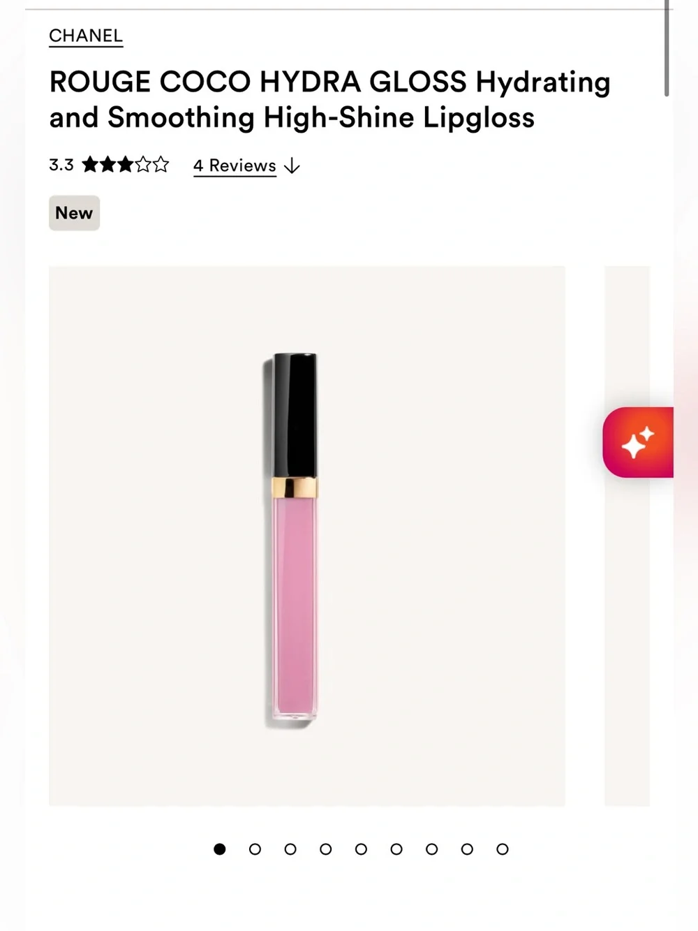Chanel ROUGE COCO HYDRA GLOSS Hydrating and Smoothing High-Shine Lipgloss! New